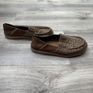 Ariat Leopard Print Brown Loafers